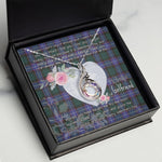 Rising Phoenix Necklace - Valentine Necklace Clan Guthrie Tartan Gift for Girlfriend, Gift for My Wife Rising Phoenix Necklace