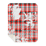 Sherpa Blanket - Tartan Blanket Thistle and Lion Scottish Clan Renton Plaid Blanket, plaid sherpa blanket queen,purple sherpa blanket,queen sherpa blanket,queen size sherpa blanket,red sherpa blanket,scottish tartan blankets,sherpa blanket,sherpa christmas blanket
