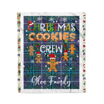 Personalized Gift Tartan Plaid Blanket Clan Glen With Christmas Cookie Baking Crew Christmas Gift Blanket, Plaid Blanket, Christmas Fleece Blanket, Christmas Blanket, Tartan Blanket, Scottish Blanket, Scotland Blanket, Family Name Blanket, Custom Blanket, Personalized Blanket