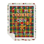 Personalized Gift Tartan Plaid Blanket Clan Buchanan With Christmas Cookie Baking Crew Christmas Gift Sherpa Blanket, tartan sherpa blanket,buffalo plaid sherpa blanket,christmas sherpa blanket,Christmas Throw Blanket,green plaid sherpa blanket,green sherpa blanket