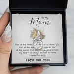 Rising Phoenix Necklace - To My Mom - I Love You Mom, Mother's Day Necklace