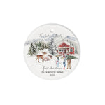 Scotstee Shop - Personalize Name Family First Christmas New Farm Ceramic Ornament Gift Christmas