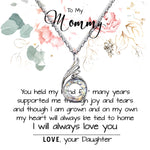 Mom Necklace, To My Mom Necklace Card – Alluring Beauty Necklace – Jewelry For Mom Gifts, Mother's Day Phoenix Rising Necklace