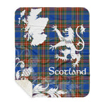 Sherpa Blanket - Tartan Blanket Thistle and Lion Scottish Clan MacBeth Ancient Plaid Blanket, plaid sherpa blanket queen,purple sherpa blanket,queen sherpa blanket,queen size sherpa blanket,red sherpa blanket,scottish tartan blankets,sherpa blanket,sherpa christmas blanket