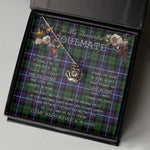 To My Beautiful Soulmate Necklace In Your Eyes I Have Found My Home Clan Galbraith Tartan Crown Pendant Necklace