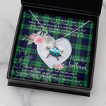 Sea Turtle Necklace Gift for My Beautiful Girlfriend Valentines Necklace Tartan Blue Turtle Necklace