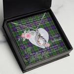 Rising Phoenix Necklace - Valentine Necklace Clan Forsyth Tartan Gift for Girlfriend, Gift for My Wife Rising Phoenix Necklace