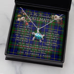 Sea Turtle Necklace To My Beautiful Soulmate Necklace In Your Eyes I Have Found My Home Clan MacLeod Tartan Blue Turtle Necklace