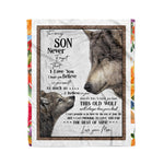 Scotstee Shop - Personalized gift letter to My Son from Dad fleece blanket