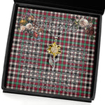 To My Beautiful Soulmate Sunflower Necklace In Your Eyes I Have Found My Home Clan Borthwick Ancient Tartan Jewelry For Girlfriend, Tartan Sunflower Pendant Necklace, Scottish Tartan Jewelry, valentine necklace, necklace girlfriend, necklace for wife, cute necklaces for girlfriend, jewelry for girlfriend, to my soulmate necklace, to my future wife necklace