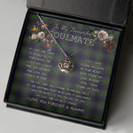 To My Beautiful Soulmate Necklace In Your Eyes I Have Found My Home Clan Lumsden Hunting Tartan Crown Pendant Necklace