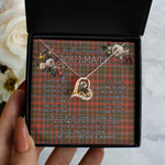 To My Beautiful Soulmate Necklace In Your Eyes I Have Found My Home Clan MacKintosh Weathered Tartan Forever Love Necklace