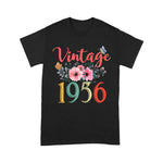 Womens Vintage 1956 Birthday Shirt Floral Funny 65th Birthday Gifts Awesome Since 1956 Birthday Shirt - Scotstee Shop