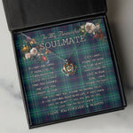 To My Beautiful Soulmate Necklace In Your Eyes I Have Found My Home Clan Hardy Tartan Crown Pendant Necklace