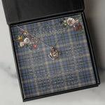 To My Beautiful Soulmate Necklace In Your Eyes I Have Found My Home Clan MacDowall Tartan Crown Pendant Necklace