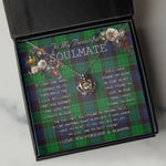 To My Beautiful Soulmate Necklace In Your Eyes I Have Found My Home Clan Stewart Modern Tartan Crown Pendant Necklace