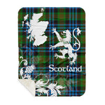 Sherpa Blanket - Tartan Blanket Thistle and Lion Scottish Clan Newlands Plaid Blanket, plaid sherpa blanket queen,purple sherpa blanket,queen sherpa blanket,queen size sherpa blanket,red sherpa blanket,scottish tartan blankets,sherpa blanket,sherpa christmas blanket