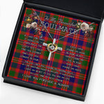 To My Beautiful Soulmate Necklace In Your Eyes I Have Found My Home Clan MacIntyre Tartan Cross Dancing Necklace