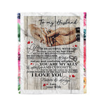 Scotstee Shop - Personalized Letter Funny Gift For Man Funny Quotes To Husband Fleece Blanket