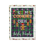 Personalized Gift Tartan Plaid Blanket Clan Inglis Modern With Christmas Cookie Baking Crew Christmas Gift Blanket, Plaid Blanket, Christmas Fleece Blanket, Christmas Blanket, Tartan Blanket, Scottish Blanket, Scotland Blanket, Family Name Blanket, Custom Blanket, Personalized Blanket