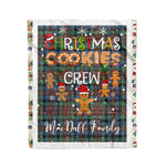 Personalized Gift Tartan Plaid Blanket Clan MacDuff Hunting Ancient With Christmas Cookie Baking Crew Christmas Gift Blanket, Plaid Blanket, Christmas Fleece Blanket, Christmas Blanket, Tartan Blanket, Scottish Blanket, Scotland Blanket, Family Name Blanket, Custom Blanket, Personalized Blanket
