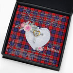 Gift For My Beautiful Girlfriend Necklace Valentine Necklace Clan Haldane Tartan Cross Dancing Necklace Scottish Tartan Jewelry