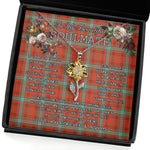 To My Beautiful Soulmate Sunflower Necklace In Your Eyes I Have Found My Home Clan Morrison Red Ancient Tartan Jewelry For Girlfriend, Tartan Sunflower Pendant Necklace, Scottish Tartan Jewelry, valentine necklace, necklace girlfriend, necklace for wife, cute necklaces for girlfriend, jewelry for girlfriend, to my soulmate necklace, to my future wife necklace
