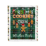 Personalized Gift Tartan Plaid Blanket Clan MacAlpine With Christmas Cookie Baking Crew Christmas Gift Blanket, Plaid Blanket, Christmas Fleece Blanket, Christmas Blanket, Tartan Blanket, Scottish Blanket, Scotland Blanket, Family Name Blanket, Custom Blanket, Personalized Blanket