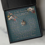 To My Beautiful Soulmate Necklace In Your Eyes I Have Found My Home Clan Broun Tartan Crown Pendant Necklace