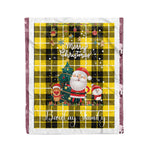 Personalized Gift Tartan Plaid Blanket Clan Barclay With Funny Santa Snowman Reindeer Merry Christmas Fleece Blanket, Home Living Room, Plaid Blanket, Tartan Blanket, Scottish Blanket, Buffalo fleece blanket, Christmas Blanket