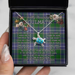Sea Turtle Necklace To My Beautiful Soulmate Necklace In Your Eyes I Have Found My Home Clan Wishart Hunting Tartan Blue Turtle Necklace, Valentine Necklace Gift for Girlfriend Clan Mitchell Ancient Tartan Sunflower Pendant Necklace, Scottish Tartan Jewelry, valentine necklace, necklace girlfriend, necklace for wife, cute necklaces for girlfriend, jewelry for girlfriend, to my soulmate necklace, to my future wife necklace