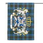 Scotstee Shop - Scotstee Shop Tartan Garden Flag Cockburn Tartan Flag Clan Badge Lion Scottish Tartan House Flag