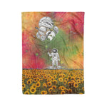 Scotstee Shop - Scotstee Shop Blanket Astronaut with Baloon Planet Hippie Fleece Blanket