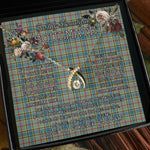 To My Beautiful Soulmate Necklace In Your Eyes I Have Found My Home Clan Balfour Tartan Wishbone Dancing Necklace