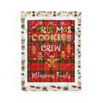 Fleece Blanket - Personalized Gift Tartan Plaid Blanket Clan Monypenny With Christmas Cookie Baking Crew Christmas Gift Fleece Blanket