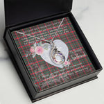 Rising Phoenix Necklace - Valentine Necklace Clan Cumming Hunting Modern Tartan Gift for Girlfriend, Gift for My Wife Rising Phoenix Necklace