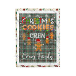 Personalized Gift Tartan Plaid Blanket Clan Craig With Christmas Cookie Baking Crew Christmas Gift Blanket, Plaid Blanket, Christmas Fleece Blanket, Christmas Blanket, Tartan Blanket, Scottish Blanket, Scotland Blanket, Family Name Blanket, Custom Blanket, Personalized Blanket