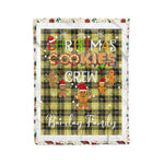 Personalized Gift Tartan Plaid Blanket Clan Barclay Dress Modern With Christmas Cookie Baking Crew Christmas Gift Blanket, Plaid Blanket, Christmas Fleece Blanket, Christmas Blanket, Tartan Blanket, Scottish Blanket, Scotland Blanket, Family Name Blanket, Custom Blanket, Personalized Blanket