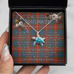 Sea Turtle Necklace To My Beautiful Soulmate Necklace In Your Eyes I Have Found My Home Clan Fraser Ancient Tartan Blue Turtle Necklace, Valentine Necklace Gift for Girlfriend Clan Mitchell Ancient Tartan Sunflower Pendant Necklace, Scottish Tartan Jewelry, valentine necklace, necklace girlfriend, necklace for wife, cute necklaces for girlfriend, jewelry for girlfriend, to my soulmate necklace, to my future wife necklace