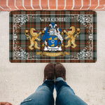 Doormat - Tartan Door Mat The Family Ferguson Weathered Welcome Mat, Plaid Doormat Scottish