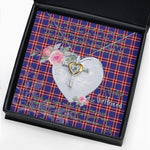 Gift For My Beautiful Girlfriend Necklace Valentine Necklace Clan Laing of Archiestown Tartan Cross Dancing Necklace Scottish Tartan Jewelry