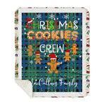 Personalized Gift Tartan Plaid Blanket Clan MacCallum Ancient With Christmas Cookie Baking Crew Christmas Gift Sherpa Blanket, tartan sherpa blanket,buffalo plaid sherpa blanket,christmas sherpa blanket,Christmas Throw Blanket,green plaid sherpa blanket,green sherpa blanket