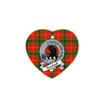 Turnbull Scottish Clan Badge Plaid Christmas Ornaments Gift Heart Ornament Turnbull Clan Tartan Ornaments, Plaid Ornament, christmas Ornament, plaid christmas ornament