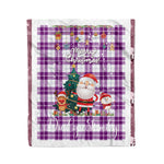Personalized Gift Tartan Plaid Blanket Clan Dunlop Dress With Funny Santa Snowman Reindeer Merry Christmas Fleece Blanket, Home Living Room, Plaid Blanket, Tartan Blanket, Scottish Blanket, Buffalo fleece blanket, Christmas Blanket