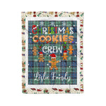 Personalized Gift Tartan Plaid Blanket Clan Leslie Hunting With Christmas Cookie Baking Crew Christmas Gift Blanket, Plaid Blanket, Christmas Fleece Blanket, Christmas Blanket, Tartan Blanket, Scottish Blanket, Scotland Blanket, Family Name Blanket, Custom Blanket, Personalized Blanket