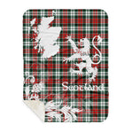 Sherpa Blanket - Tartan Blanket Thistle and Lion Scottish Clan Graham Plaid Blanket, plaid sherpa blanket queen,purple sherpa blanket,queen sherpa blanket,queen size sherpa blanket,red sherpa blanket,scottish tartan blankets,sherpa blanket,sherpa christmas blanket