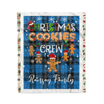 Personalized Gift Tartan Plaid Blanket Clan Ramsay Ancient With Christmas Cookie Baking Crew Christmas Gift Blanket, Plaid Blanket, Christmas Fleece Blanket, Christmas Blanket, Tartan Blanket, Scottish Blanket, Scotland Blanket, Family Name Blanket, Custom Blanket, Personalized Blanket