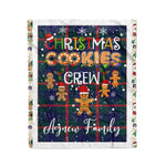 Personalized Gift Tartan Plaid Blanket Clan Agnew With Christmas Cookie Baking Crew Christmas Gift Blanket, Plaid Blanket, Christmas Fleece Blanket, Christmas Blanket, Tartan Blanket, Scottish Blanket, Scotland Blanket, Family Name Blanket, Custom Blanket, Personalized Blanket
