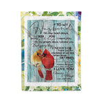 Scotstee Shop - Personalized Letter Funny Gift For Man Letter For Husband Funny Quotes To Husband Fleece Blanket