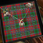 To My Beautiful Soulmate Necklace In Your Eyes I Have Found My Home Clan MacCulloch Tartan Wishbone Dancing Necklace